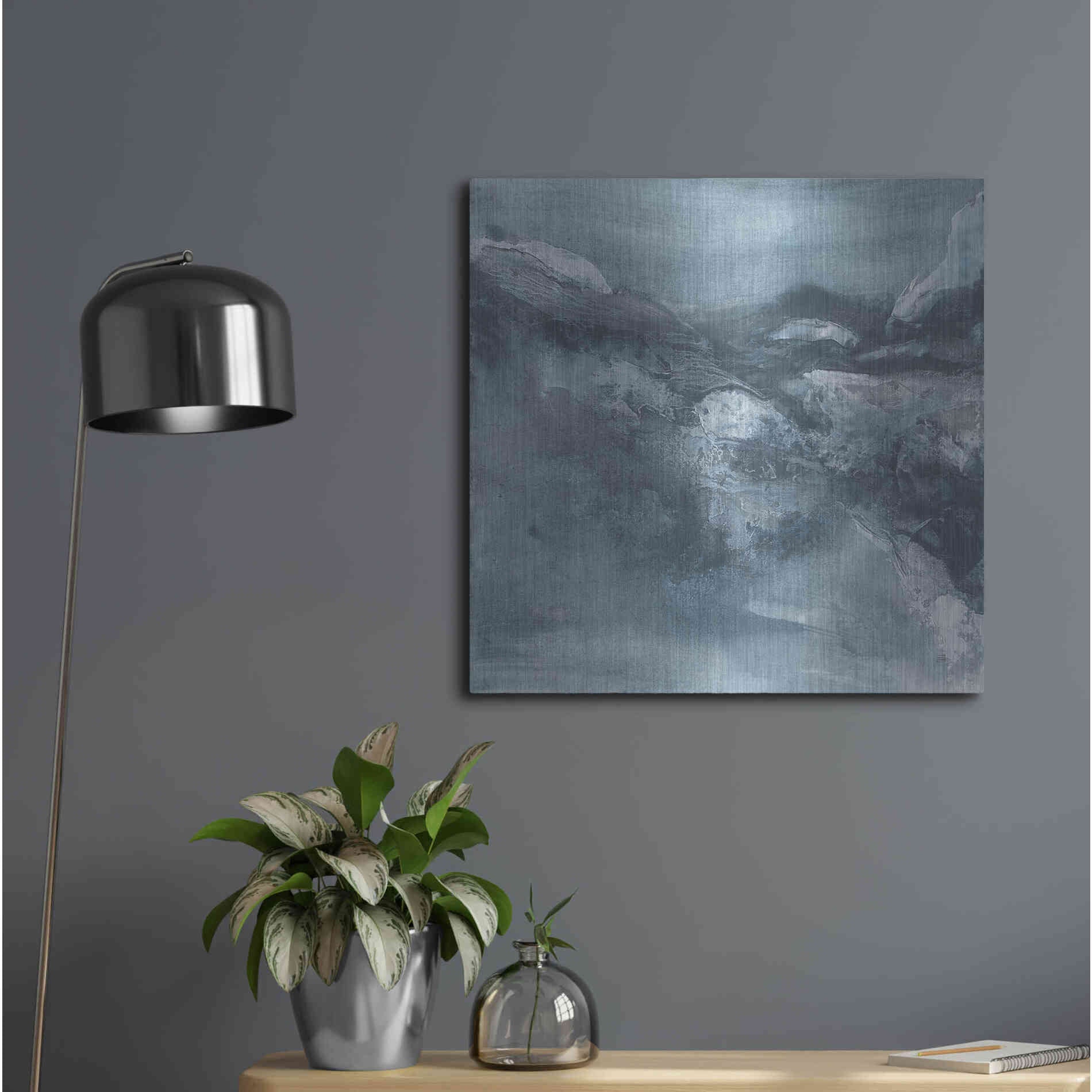 Luxe Metal Art 'Granite II' by Chris Paschke, Metal Wall Art,24x24