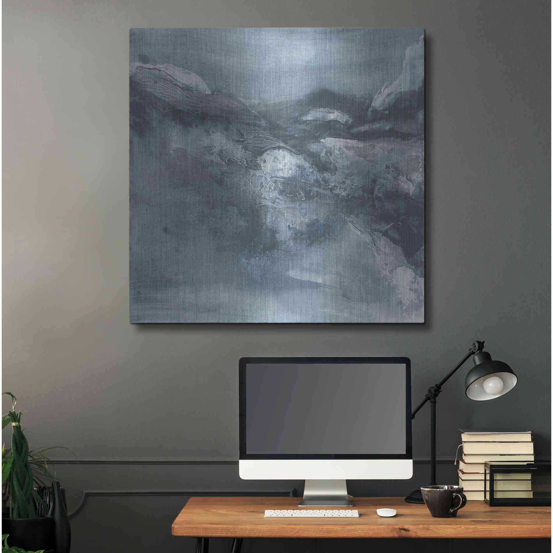 Luxe Metal Art 'Granite II' by Chris Paschke, Metal Wall Art,36x36