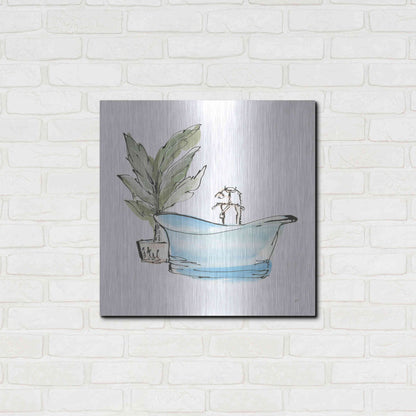 Luxe Metal Art 'Tub II' by Chris Paschke, Metal Wall Art,24x24