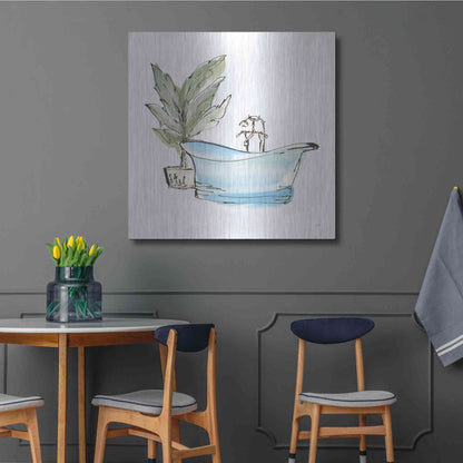 Luxe Metal Art 'Tub II' by Chris Paschke, Metal Wall Art,36x36