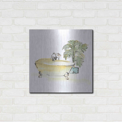 Luxe Metal Art 'Tub III' by Chris Paschke, Metal Wall Art,24x24