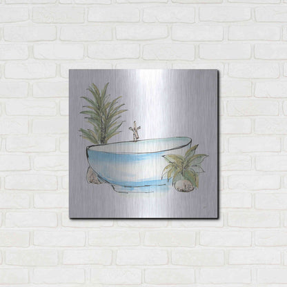 Luxe Metal Art 'Tub IV' by Chris Paschke, Metal Wall Art,24x24