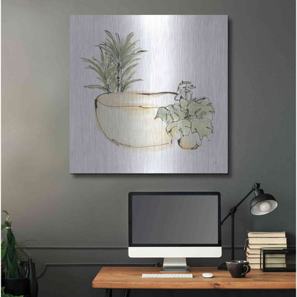 Luxe Metal Art 'Tub V' by Chris Paschke, Metal Wall Art,36x36