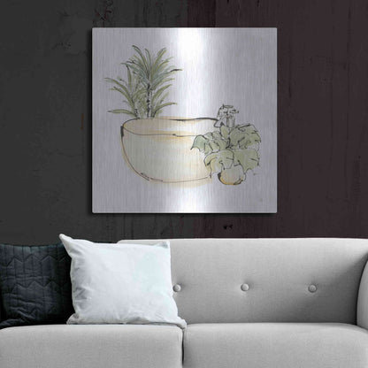 Luxe Metal Art 'Tub V' by Chris Paschke, Metal Wall Art,36x36