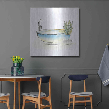 Luxe Metal Art 'Tub VII' by Chris Paschke, Metal Wall Art,36x36