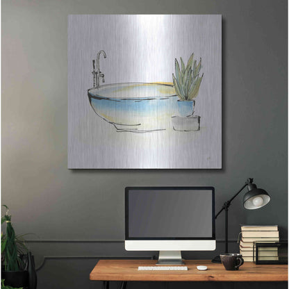 Luxe Metal Art 'Tub VII' by Chris Paschke, Metal Wall Art,36x36