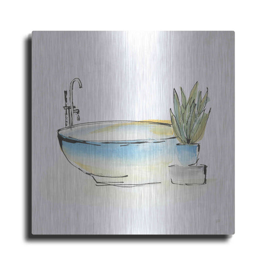 Luxe Metal Art 'Tub VII' by Chris Paschke, Metal Wall Art