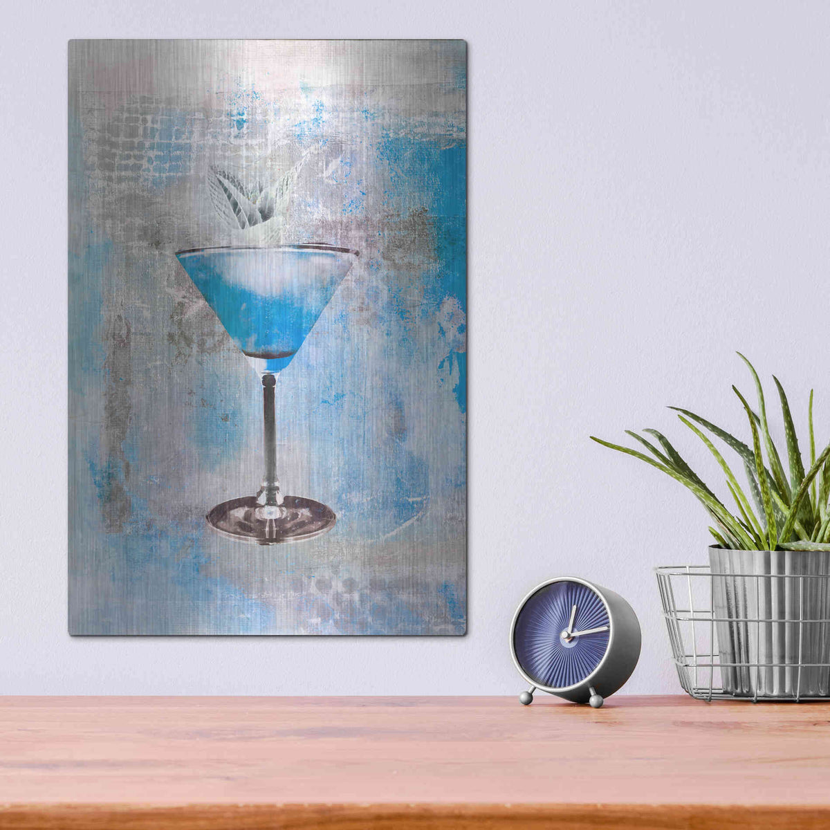 Luxe Metal Art 'Happy Sundowner' by Andrea Haase, Metal Wall At,12x16