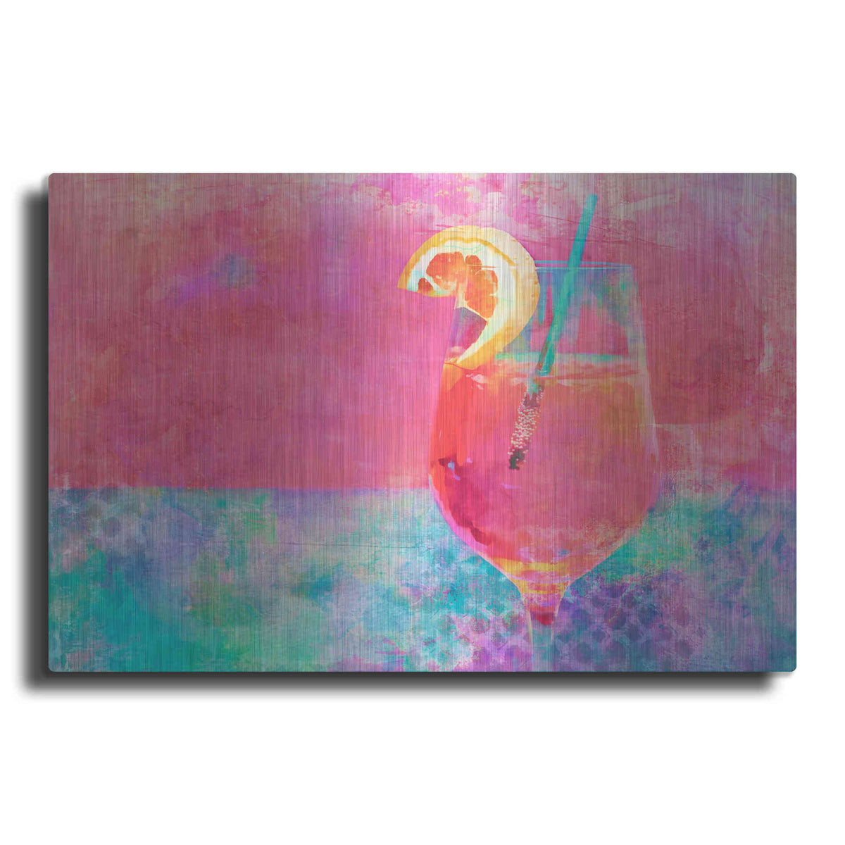 Luxe Metal Art 'Cheers' by Andrea Haase, Metal Wall At