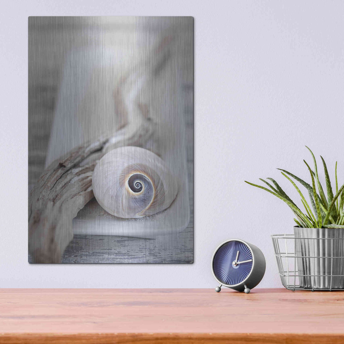 Luxe Metal Art 'Zen Style Beach Still' by Andrea Haase, Metal Wall At,12x16
