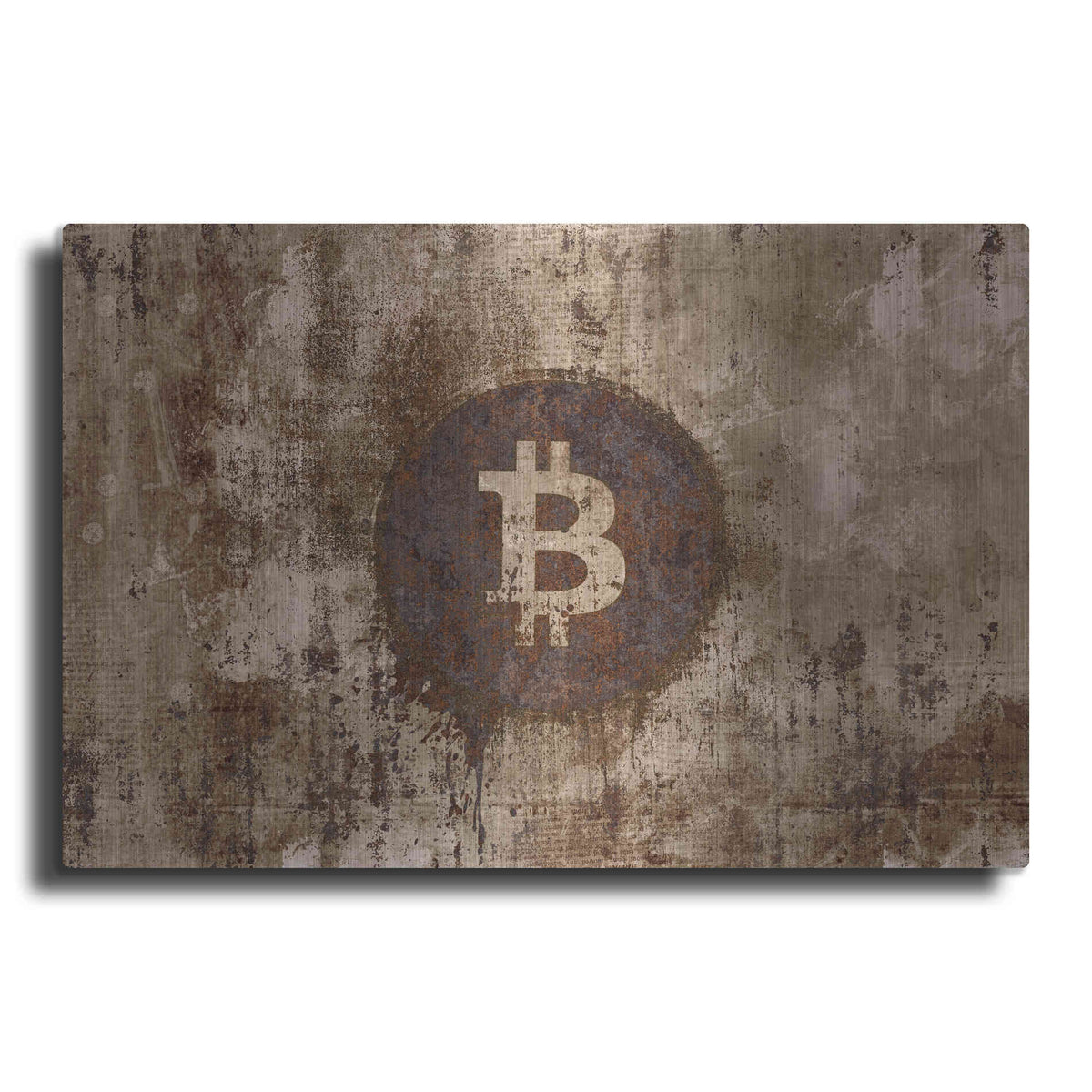 Luxe Metal Art 'Crypto Corrosion' by Andrea Haase, Metal Wall At