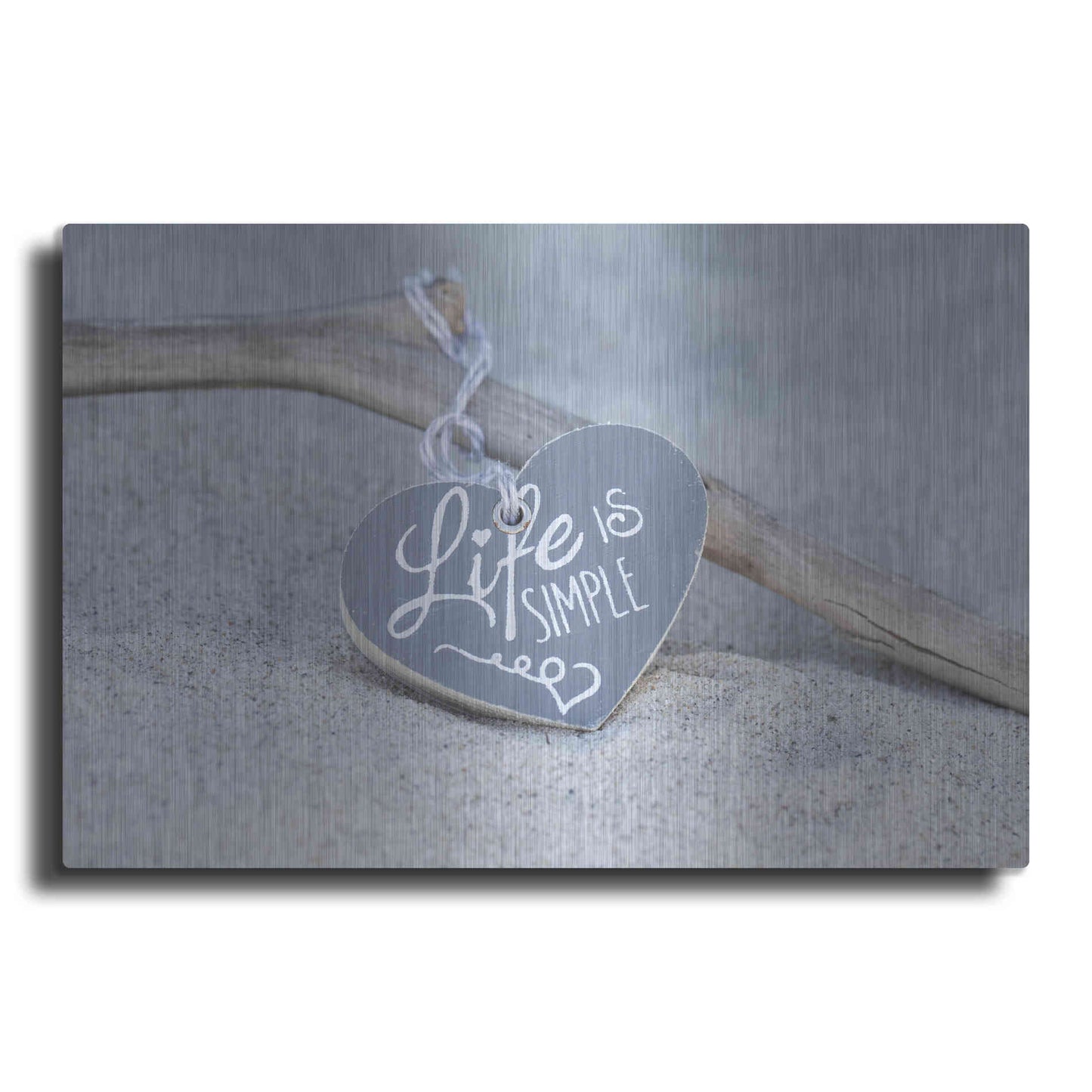 Luxe Metal Art 'Life Is Simple Still' by Andrea Haase, Metal Wall At