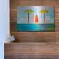 Luxe Metal Art 'Tropical Island' by Andrea Haase, Metal Wall At,16x12