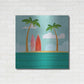 Luxe Metal Art 'Caribbean Surf Spot' by Andrea Haase, Metal Wall At,36x36