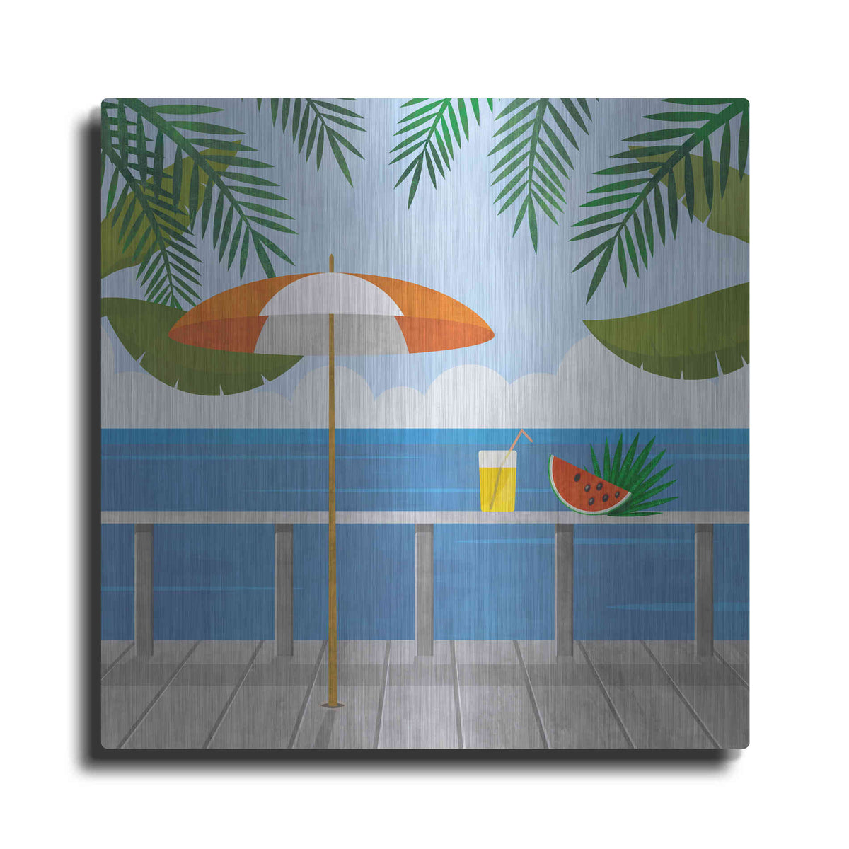 Luxe Metal Art 'Enjoy The View' by Andrea Haase, Metal Wall At