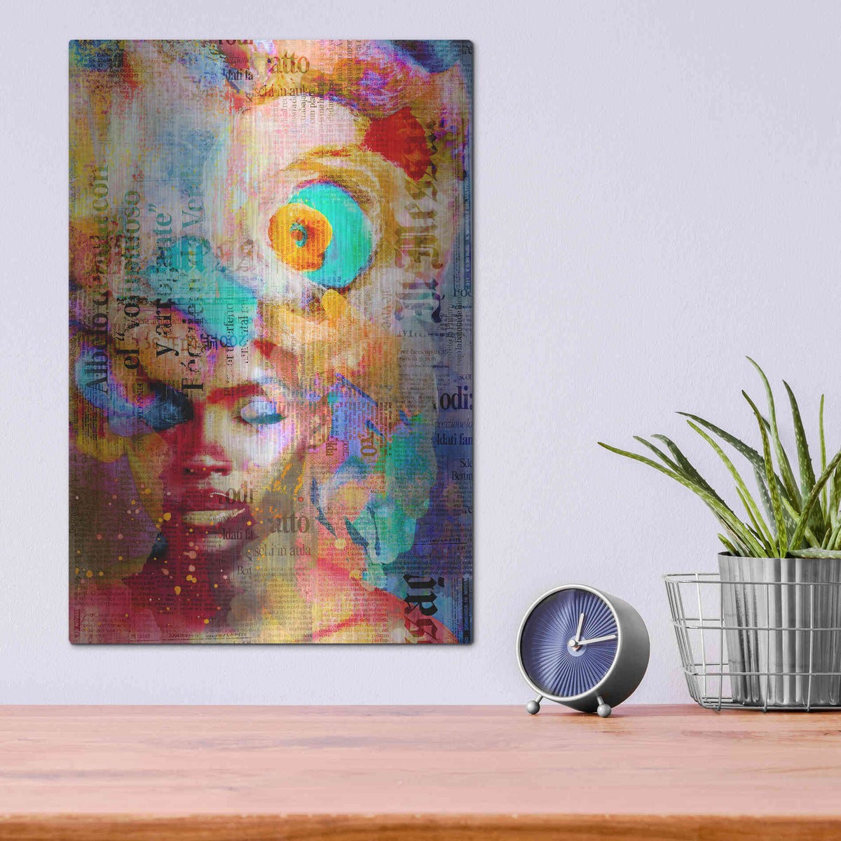 Luxe Metal Art 'New York City Girl' by Andrea Haase, Metal Wall At,12x16
