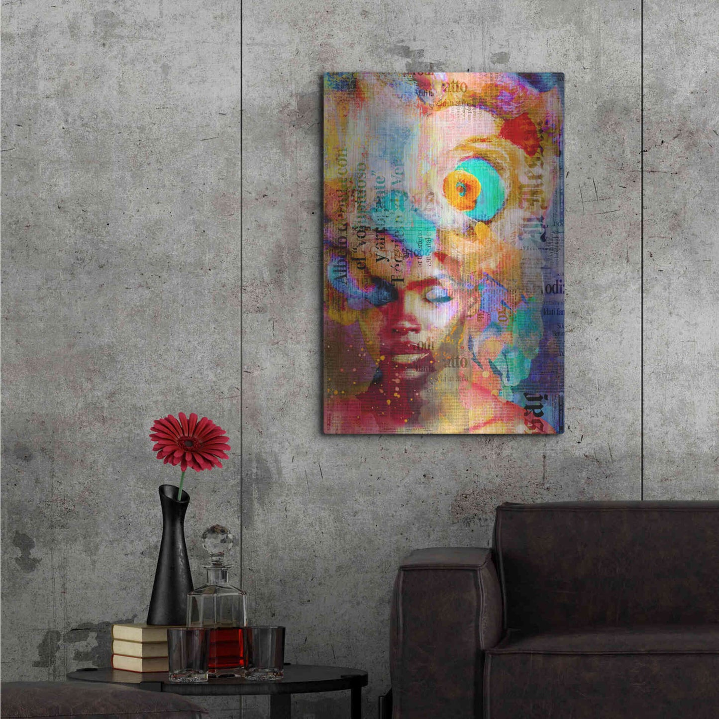 Luxe Metal Art 'New York City Girl' by Andrea Haase, Metal Wall At,24x36