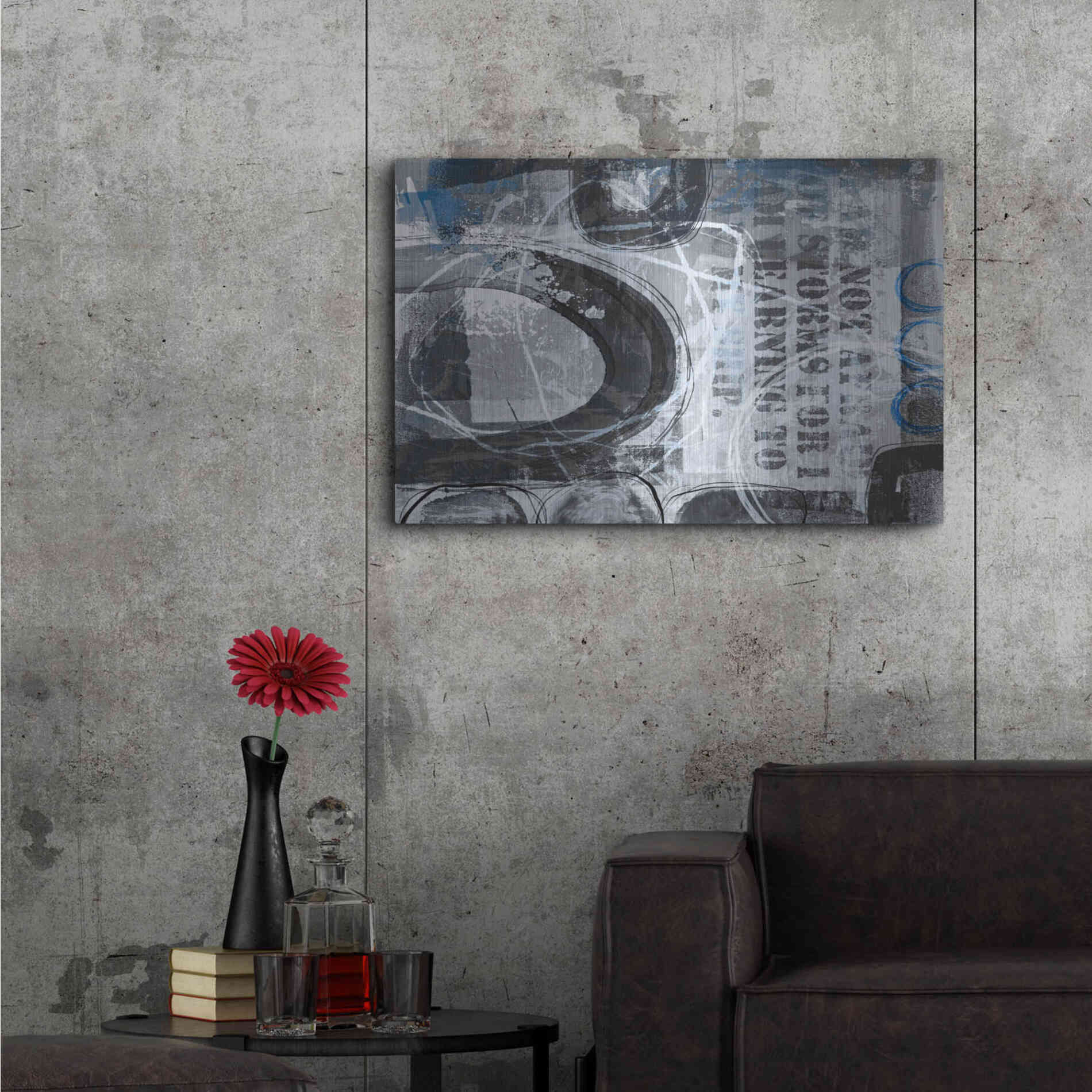 Luxe Metal Art 'Stormy Waters' by Andrea Haase, Metal Wall At,36x24