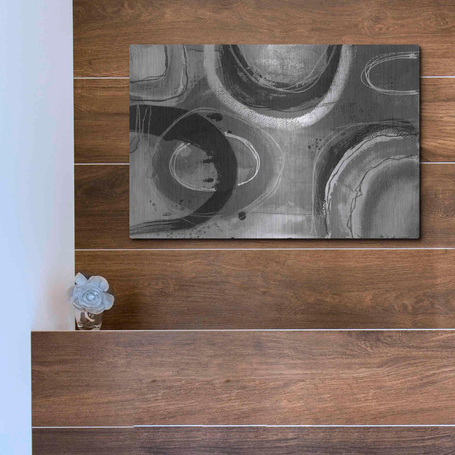 Luxe Metal Art 'Inner Circle' by Andrea Haase, Metal Wall At,16x12