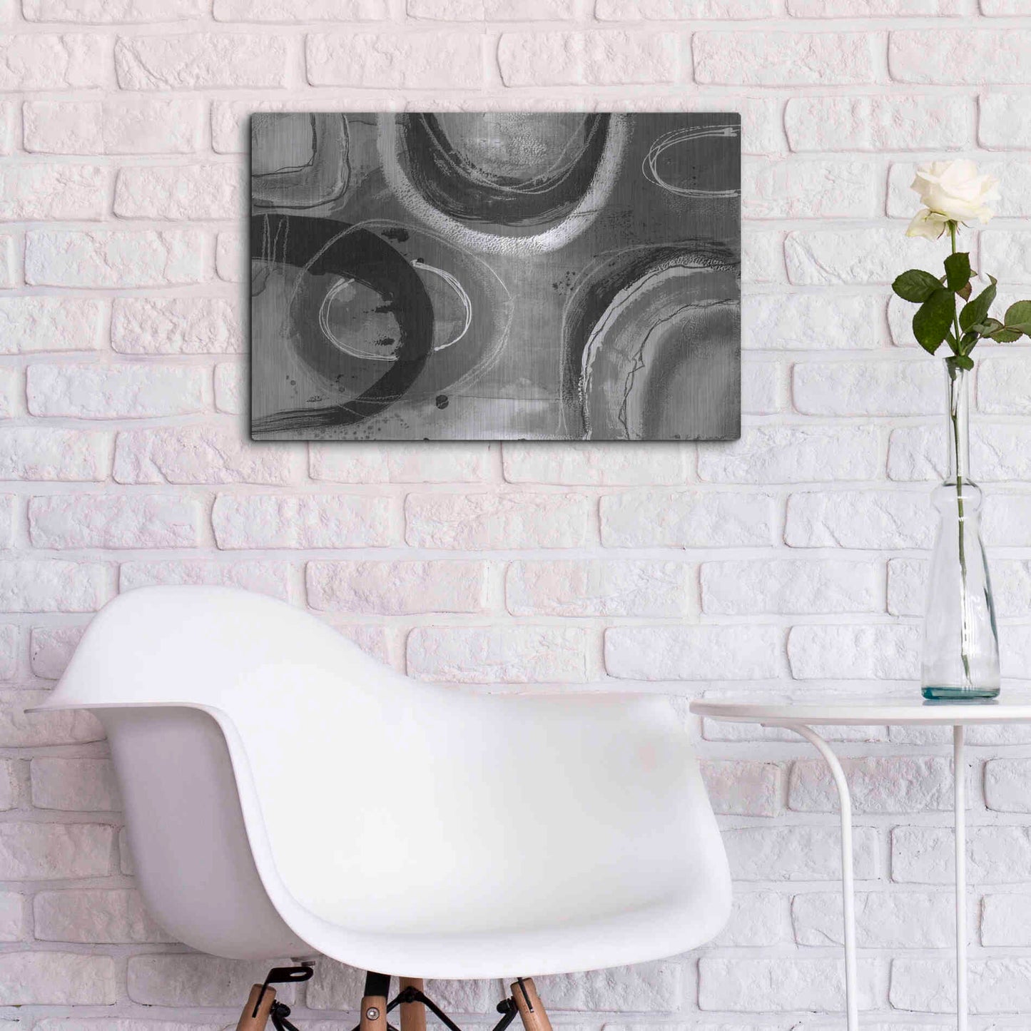 Luxe Metal Art 'Inner Circle' by Andrea Haase, Metal Wall At,24x16