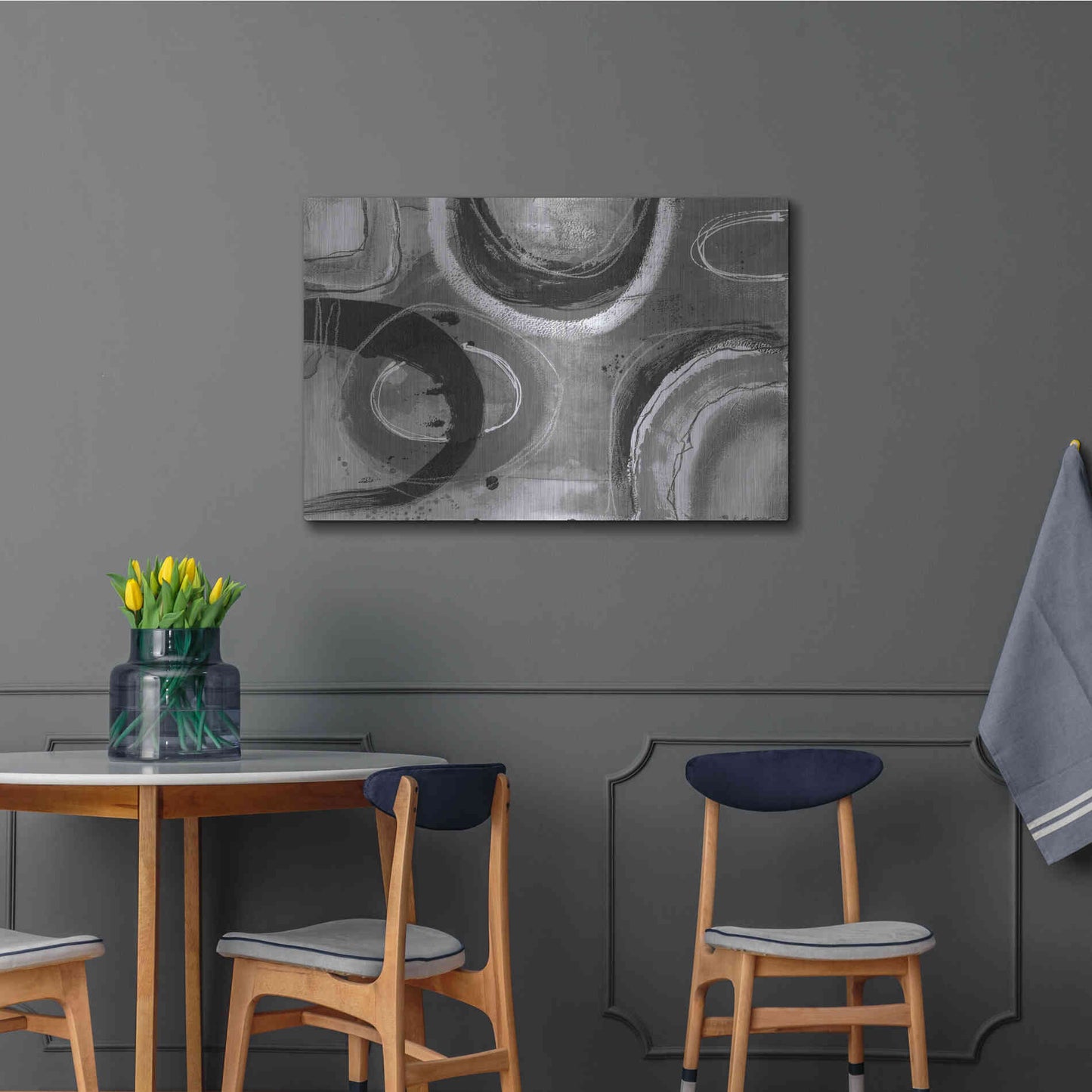 Luxe Metal Art 'Inner Circle' by Andrea Haase, Metal Wall At,36x24