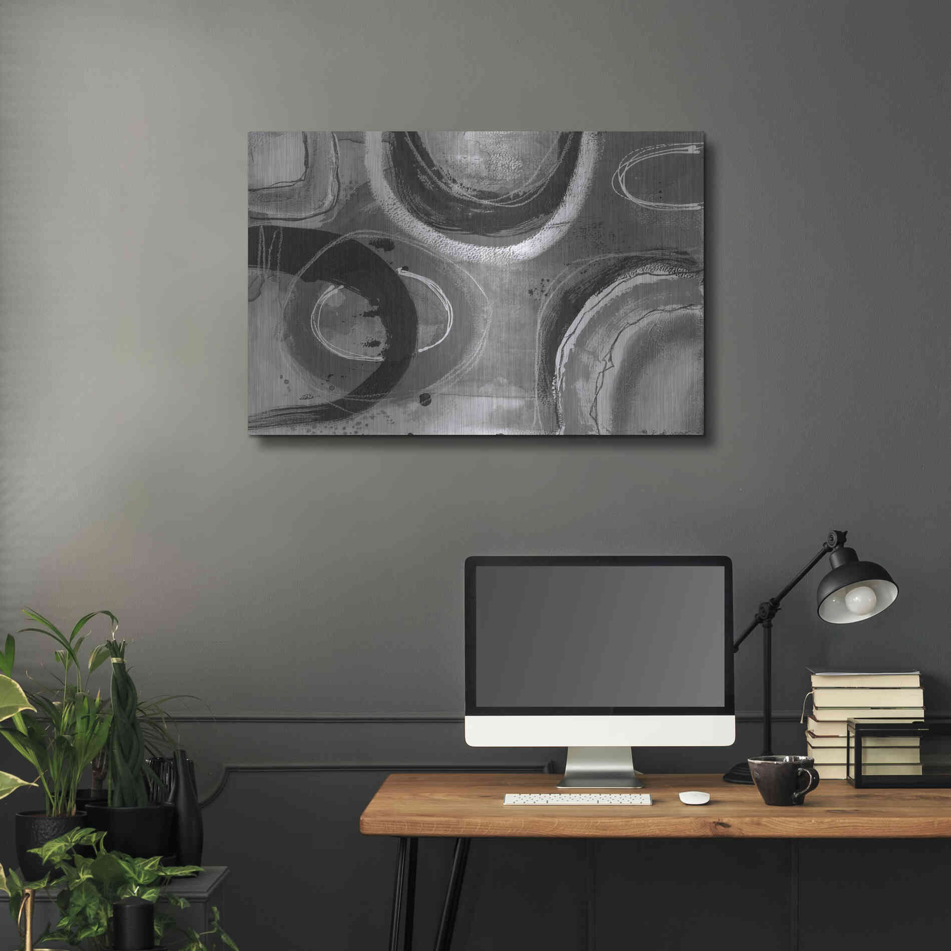 Luxe Metal Art 'Inner Circle' by Andrea Haase, Metal Wall At,36x24