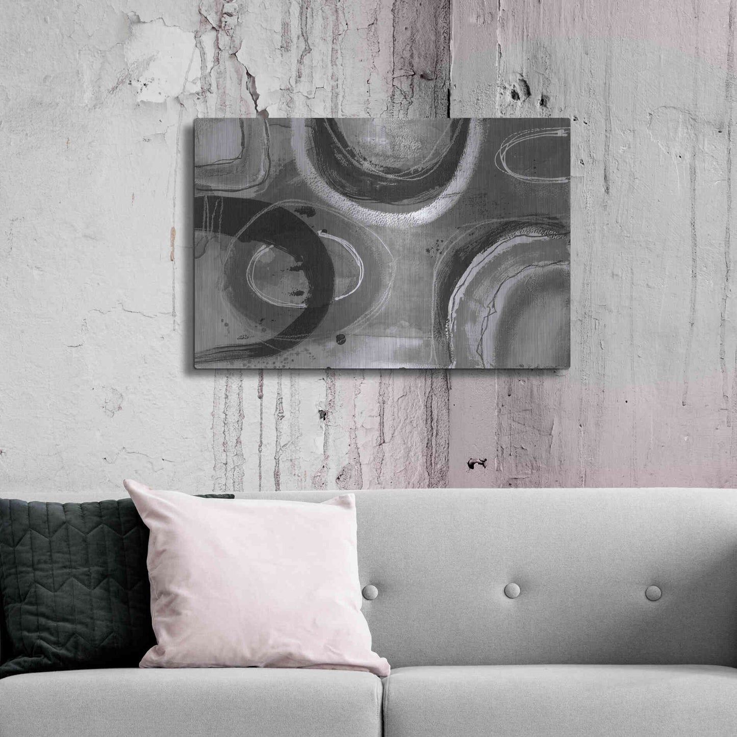 Luxe Metal Art 'Inner Circle' by Andrea Haase, Metal Wall At,36x24