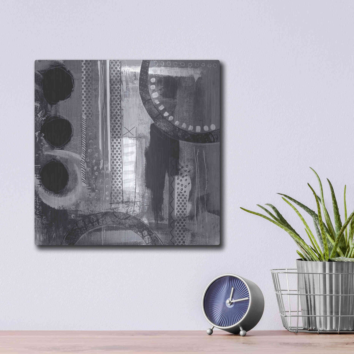 Luxe Metal Art 'Friday Night Dance Floor' by Andrea Haase, Metal Wall At,12x12
