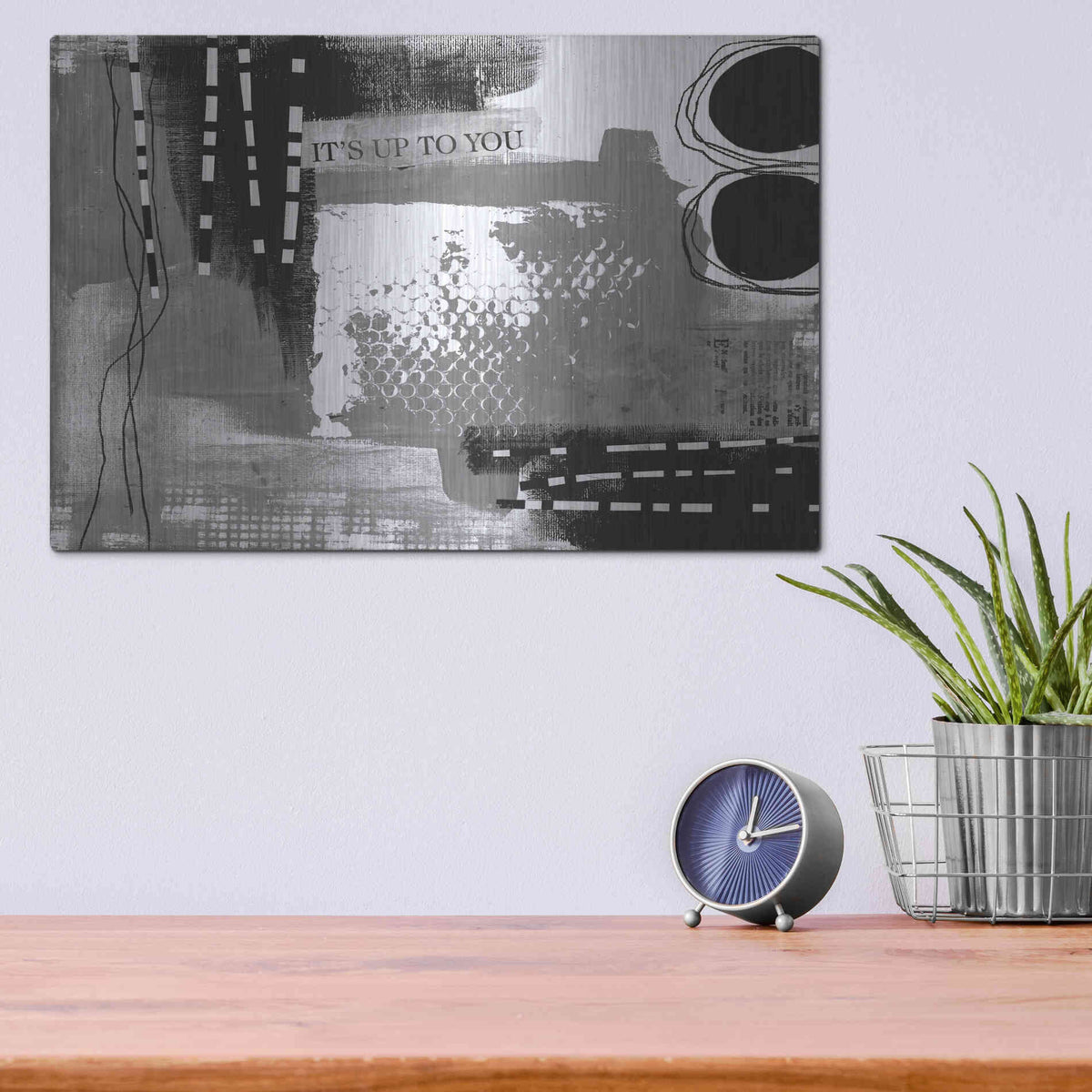 Luxe Metal Art 'Up To You' by Andrea Haase, Metal Wall At,16x12