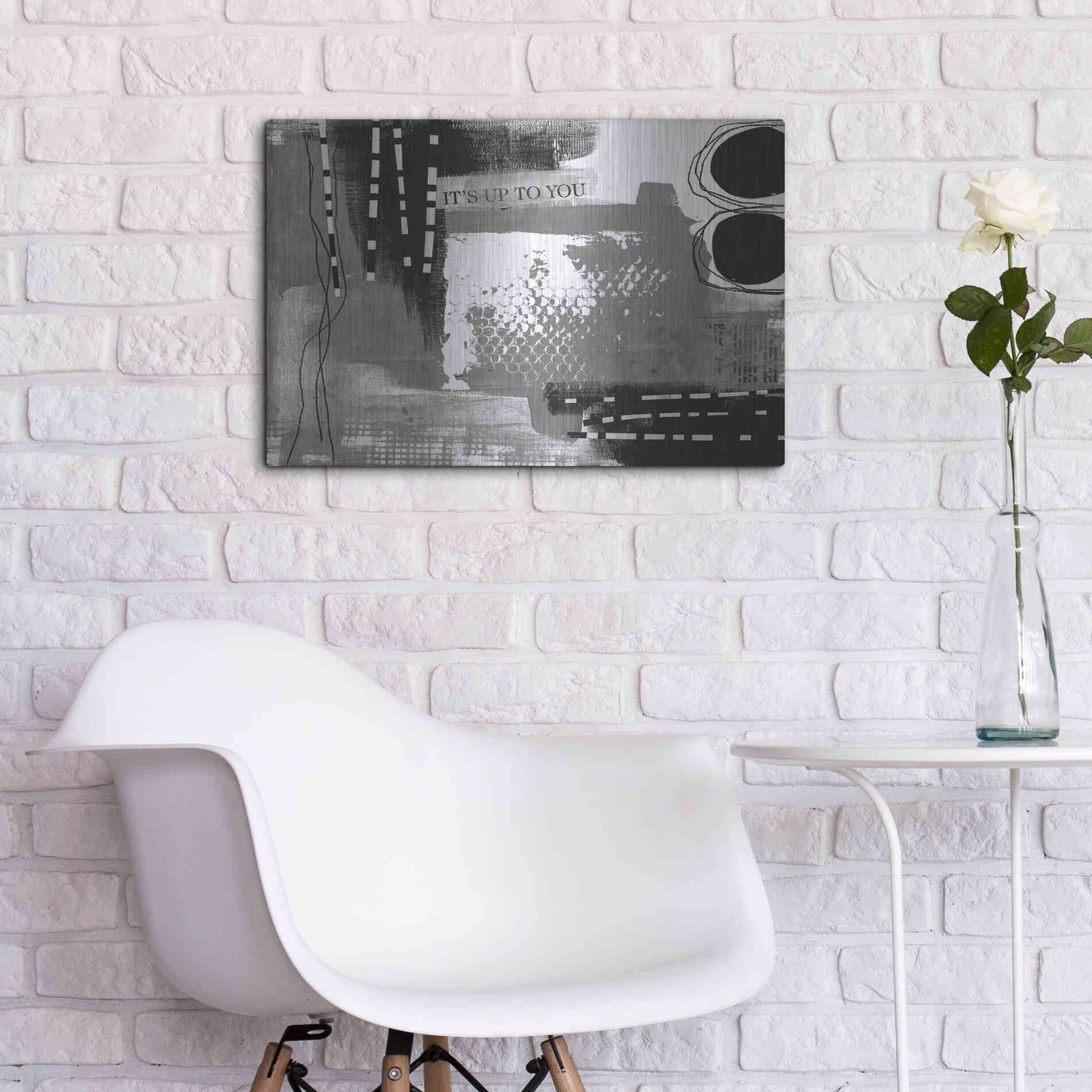 Luxe Metal Art 'Up To You' by Andrea Haase, Metal Wall At,24x16