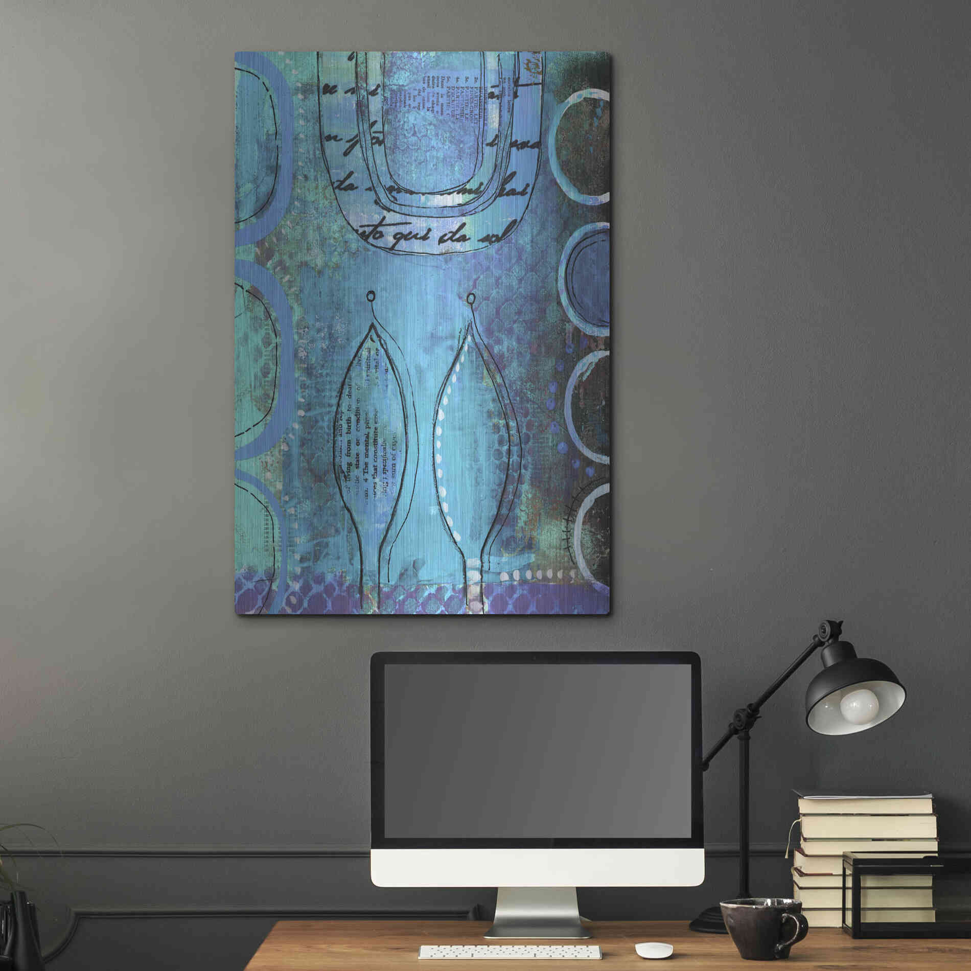 Luxe Metal Art 'Oriental Fairy Tale' by Andrea Haase, Metal Wall At,24x36