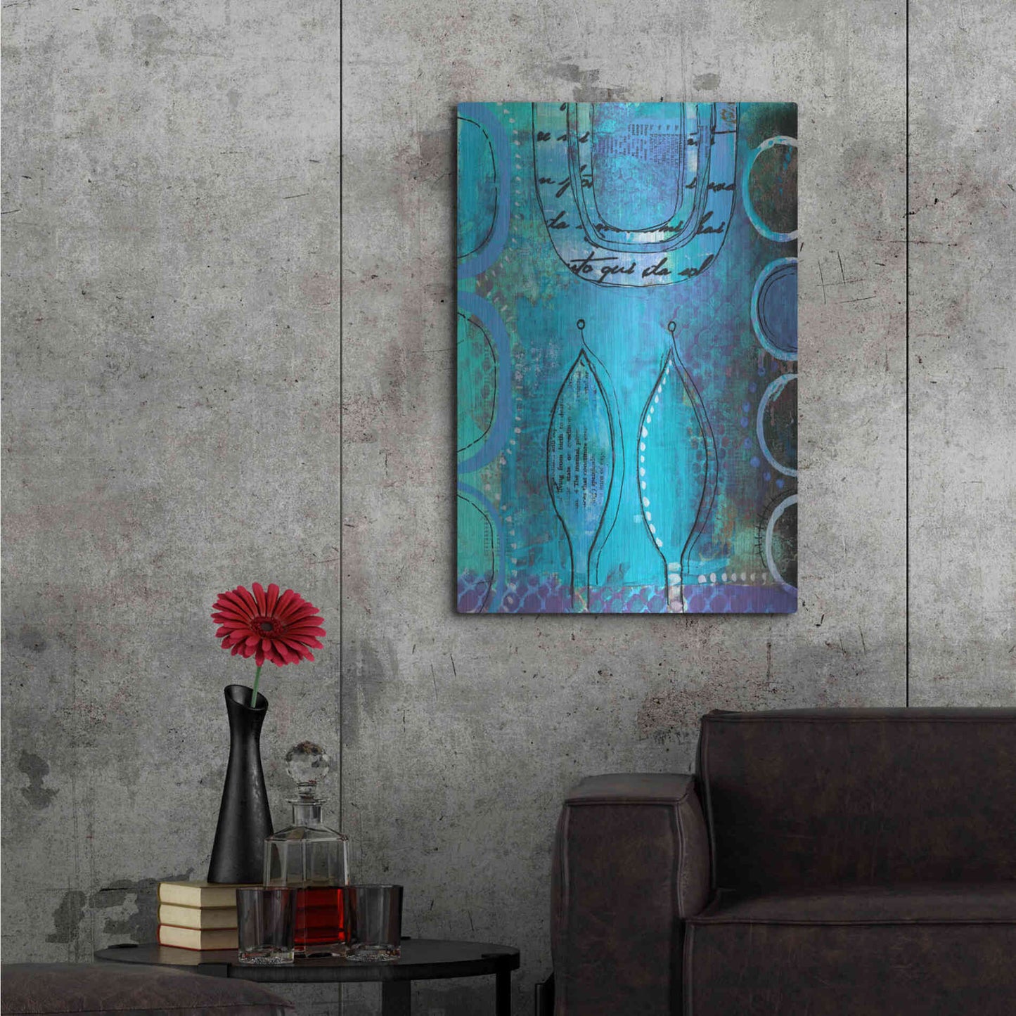 Luxe Metal Art 'Oriental Fairy Tale' by Andrea Haase, Metal Wall At,24x36