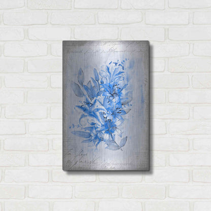 Luxe Metal Art 'Blue Summer Dream' by Andrea Haase, Metal Wall At,16x24