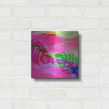 Luxe Metal Art 'Tropical Vibe' by Andrea Haase, Metal Wall At,12x12