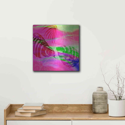 Luxe Metal Art 'Tropical Vibe' by Andrea Haase, Metal Wall At,12x12