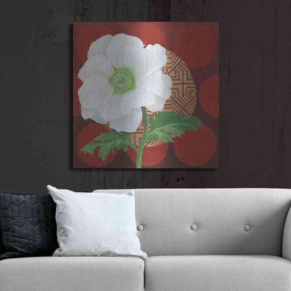 Luxe Metal Art 'Morning Anemone' by Kathrine Lovell, Metal Wall Art,36x36