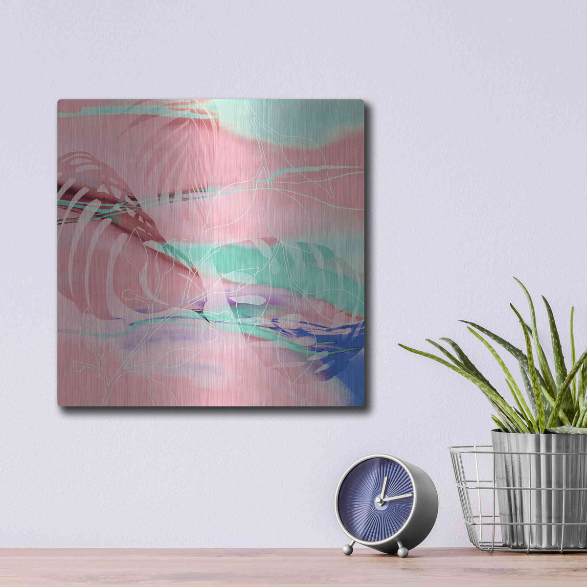 Luxe Metal Art 'Tropical Romance' by Andrea Haase, Metal Wall At,12x12