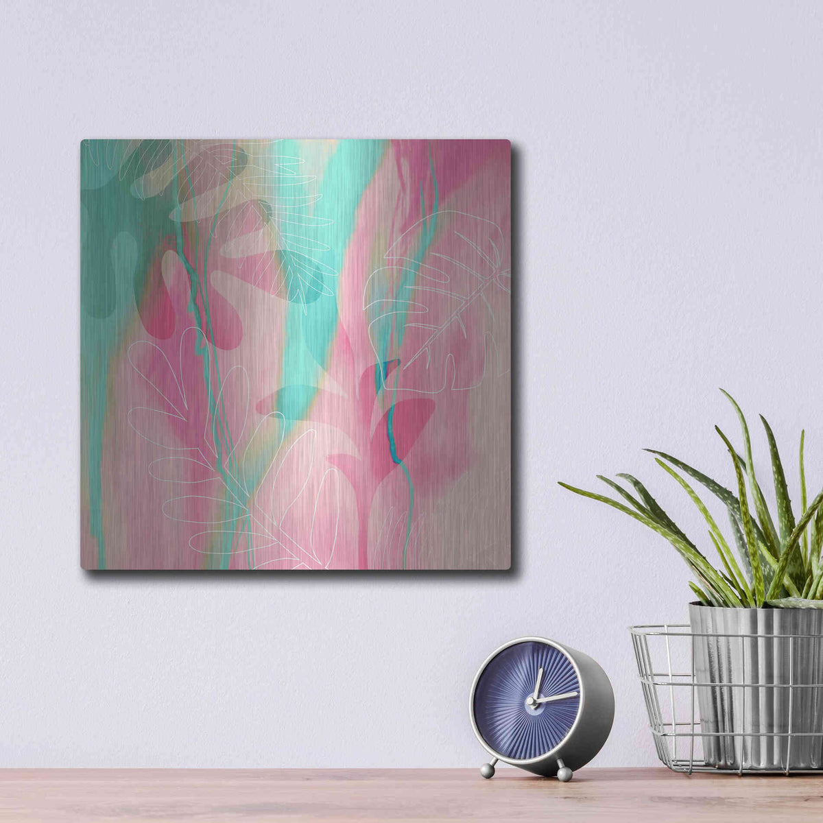 Luxe Metal Art 'Tropical Dream' by Andrea Haase, Metal Wall At,12x12
