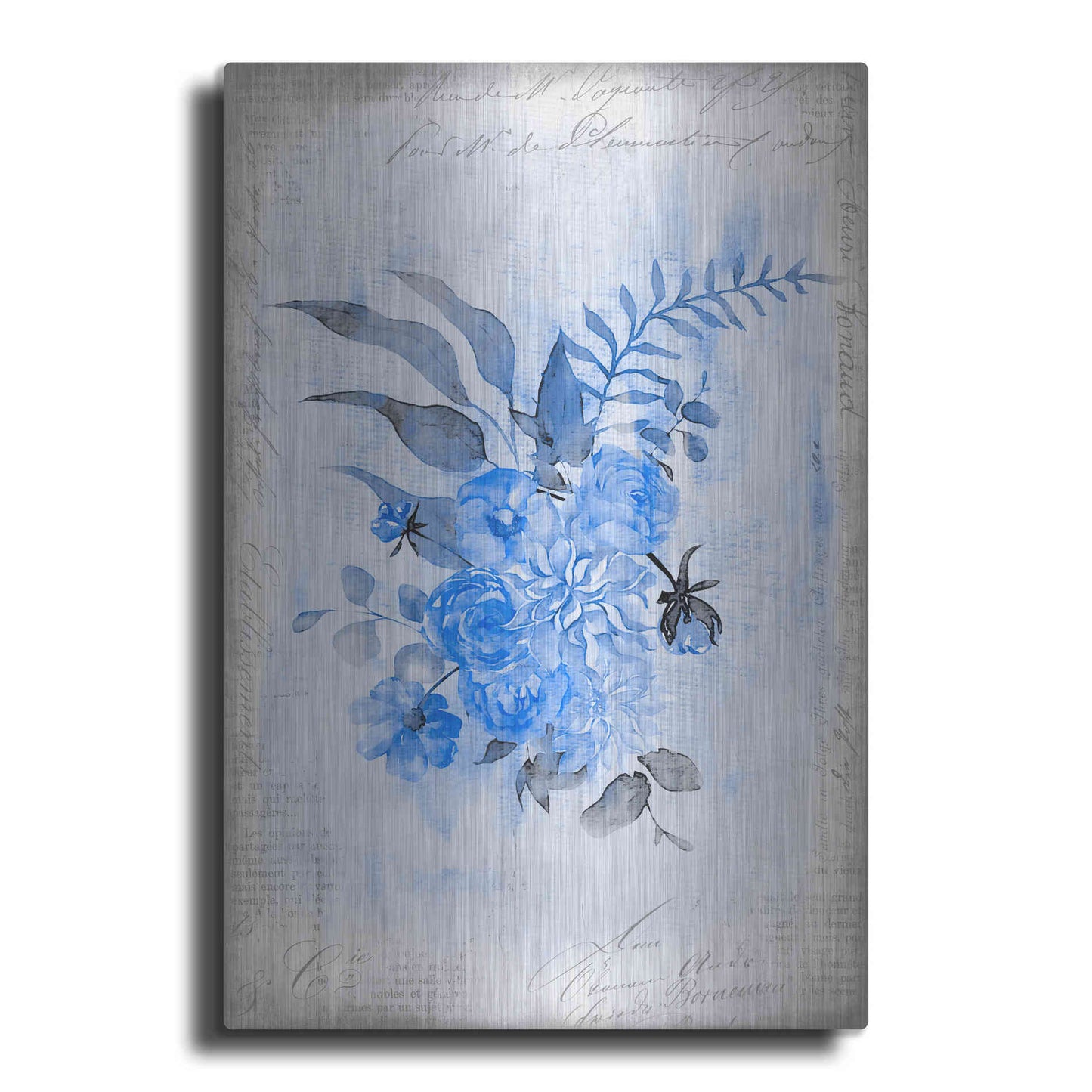 Luxe Metal Art 'Blue Spring' by Andrea Haase, Metal Wall At