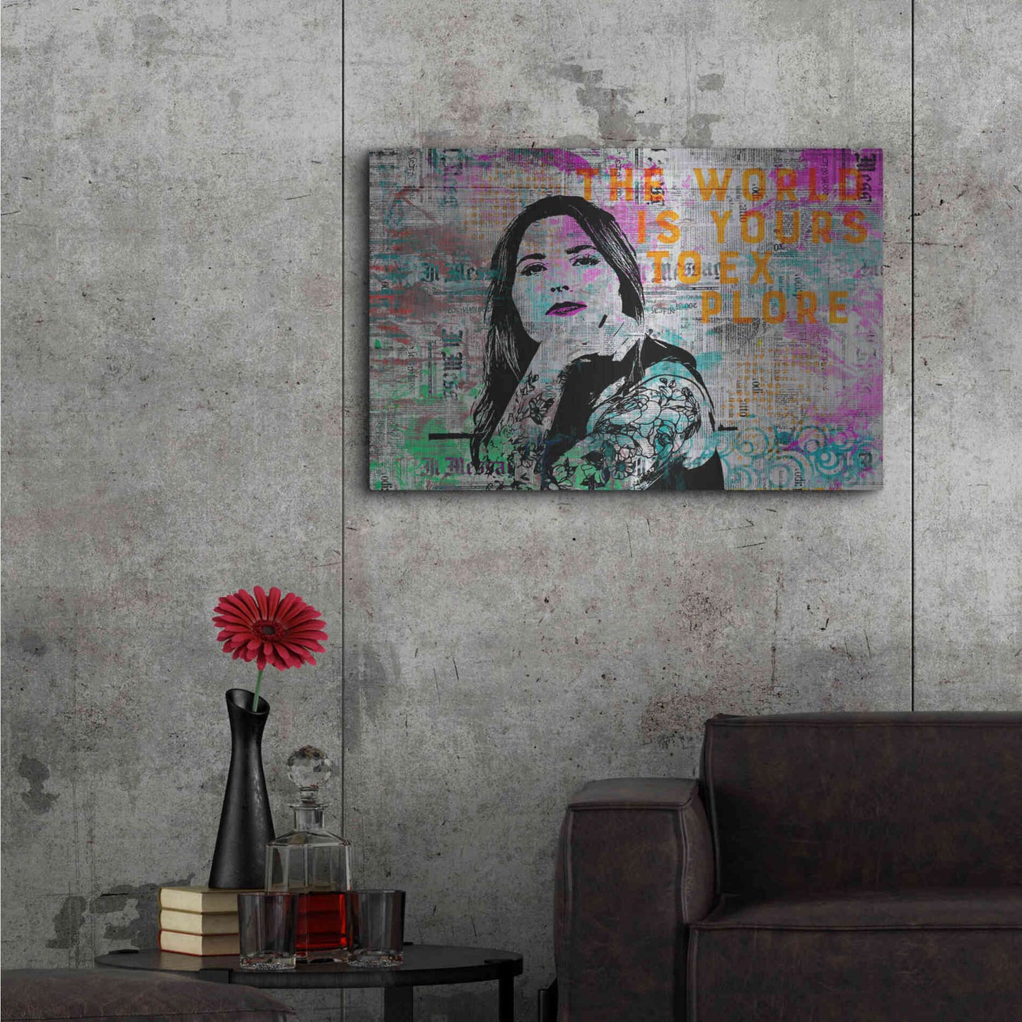 Luxe Metal Art 'Urban Living' by Andrea Haase, Metal Wall At,36x24