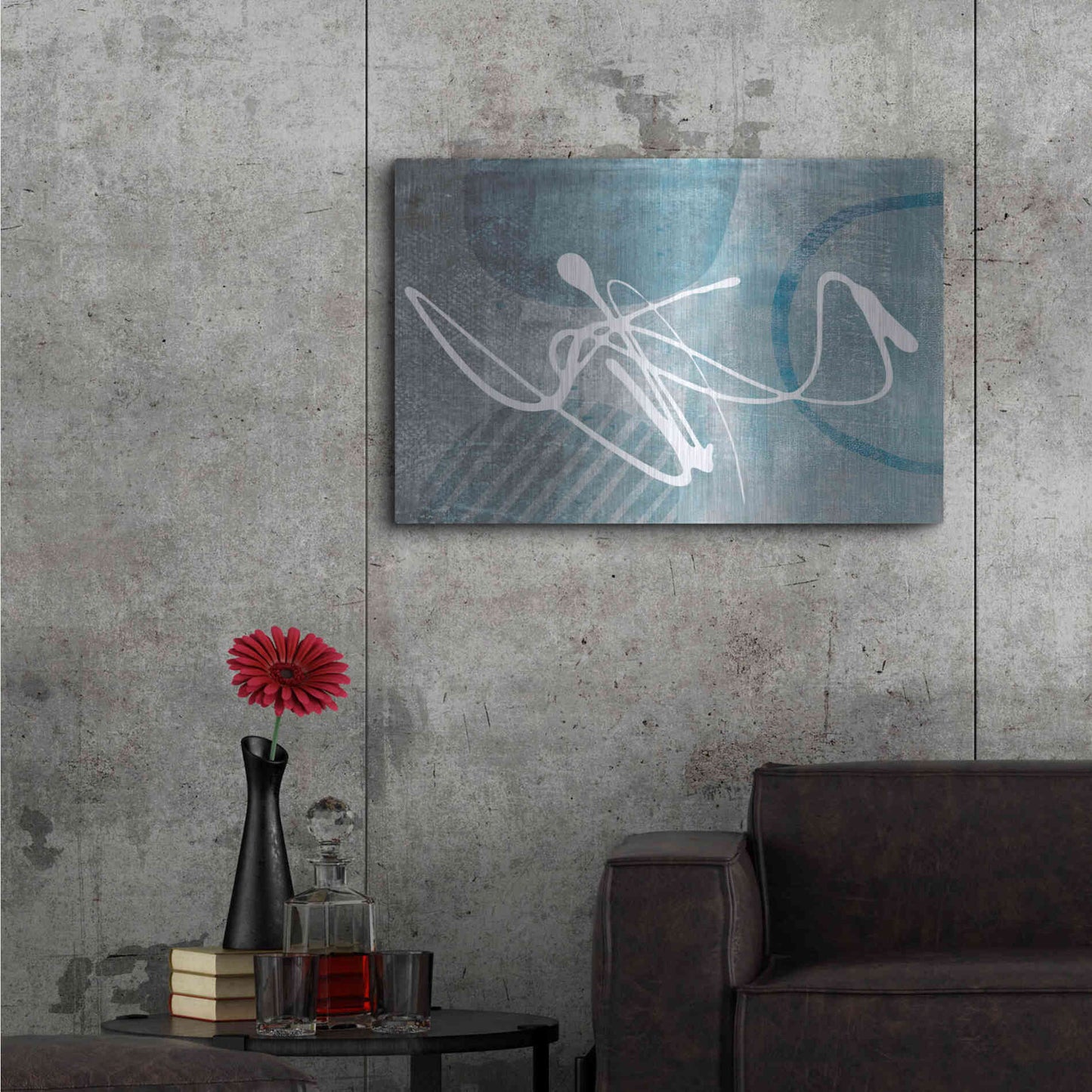 Luxe Metal Art 'Inspiring Meeting' by Andrea Haase, Metal Wall At,36x24