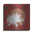 Luxe Metal Art 'Morning Chrysanthemum IV' by Kathrine Lovell, Metal Wall Art