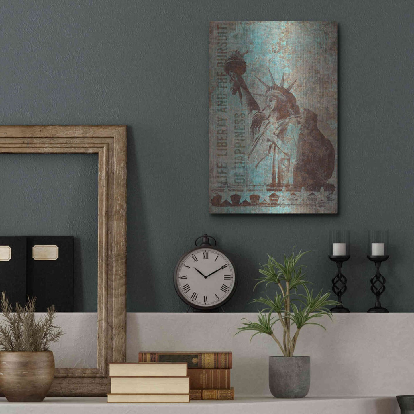 Luxe Metal Art 'Rusty Lady' by Andrea Haase, Metal Wall At,12x16