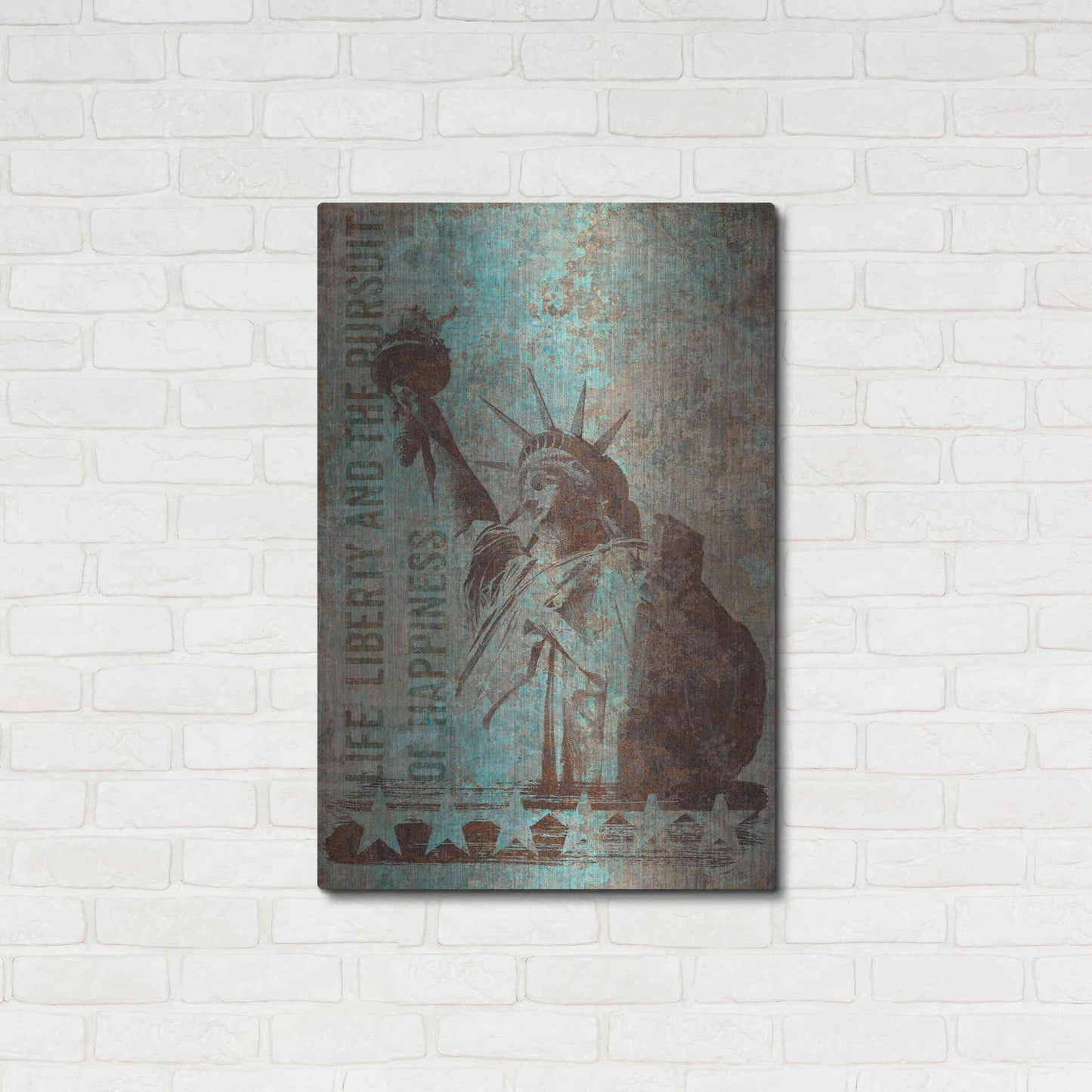 Luxe Metal Art 'Rusty Lady' by Andrea Haase, Metal Wall At,24x36