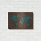 Luxe Metal Art 'Rusted World' by Andrea Haase, Metal Wall At,24x16
