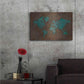 Luxe Metal Art 'Rusted World' by Andrea Haase, Metal Wall At,36x24