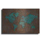 Luxe Metal Art 'Rusted World' by Andrea Haase, Metal Wall At