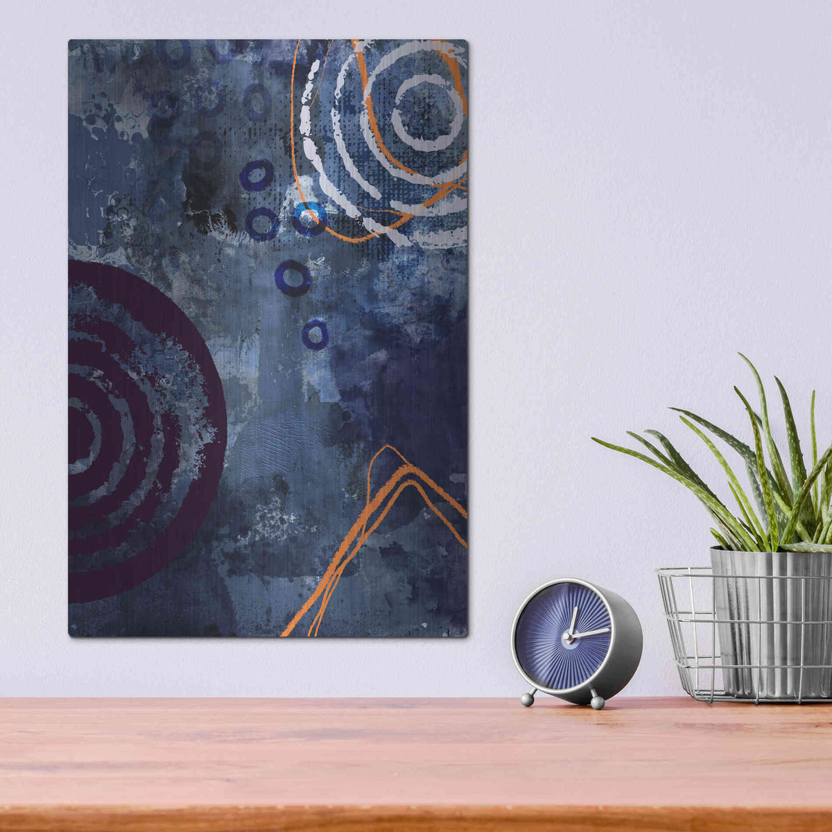 Luxe Metal Art 'Nightscape Rush' by Andrea Haase, Metal Wall At,12x16