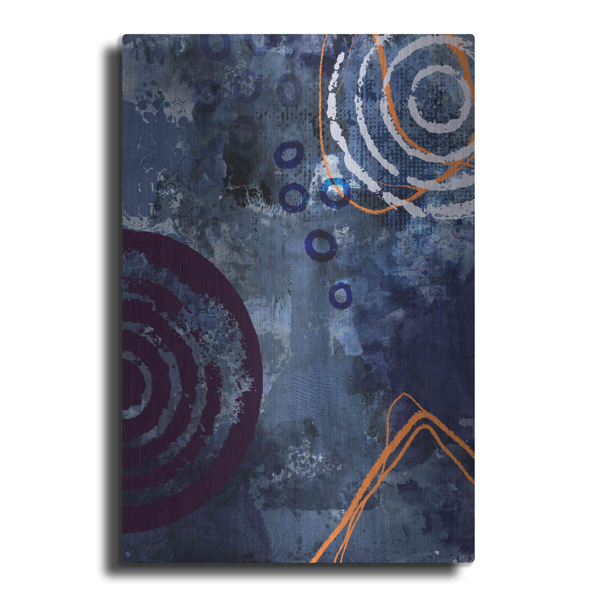 Luxe Metal Art 'Nightscape Rush' by Andrea Haase, Metal Wall At