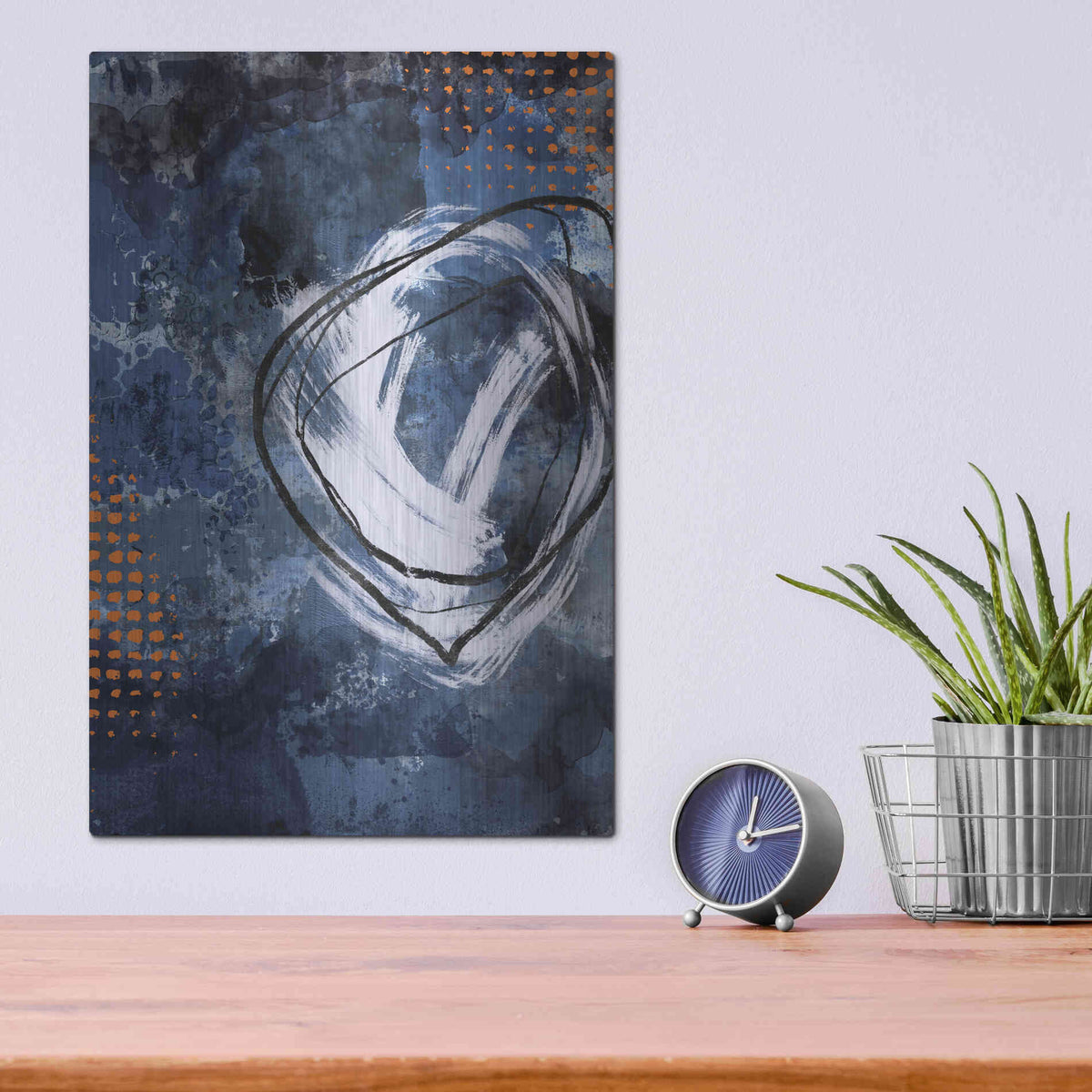 Luxe Metal Art 'Nightscape Exit' by Andrea Haase, Metal Wall At,12x16
